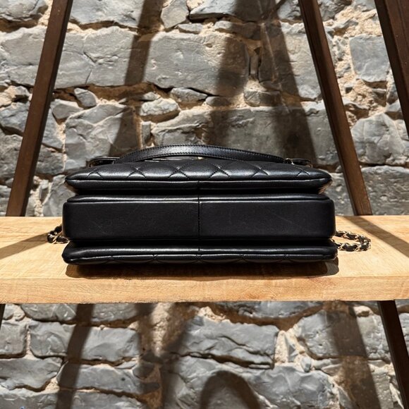 Chanel 2017 Black Medium Trendy Quilted Top Handle Shoulder Bag - Picture 6 of 16